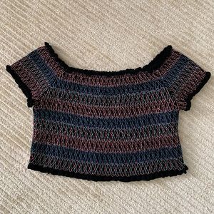 Mixology off the shoulder crop top